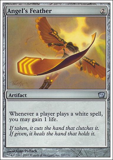 Magic the Gathering: 9th Edition (Base Set) card 287 Angel's Feather