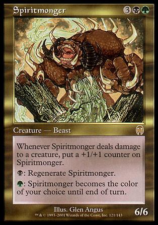 Magic the Gathering: Apocalypse (Base Set) card 121 Spiritmonger