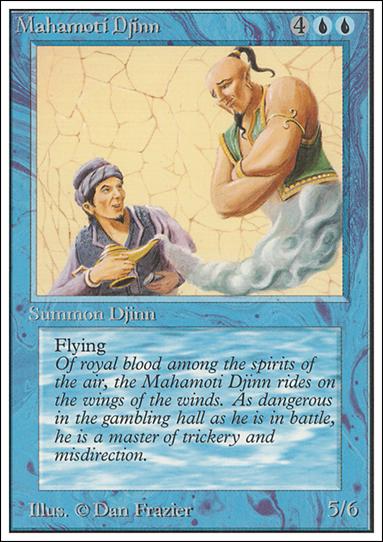 Magic the Gathering: Unlimited (Base Set) card 65 Mahamoti Djinn