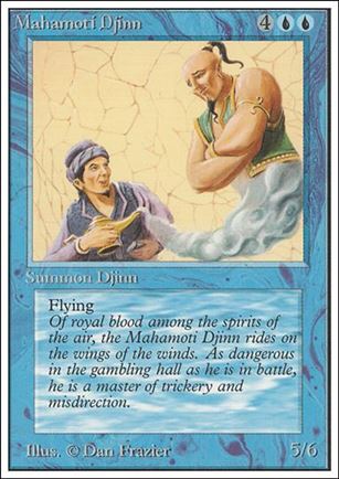 Magic the Gathering: Unlimited (Base Set) card 65 Mahamoti Djinn