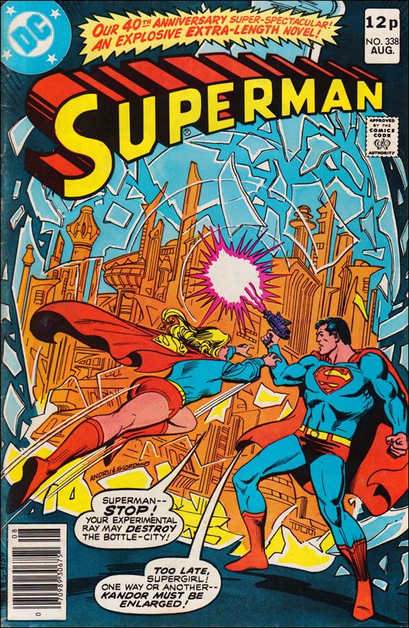 Superman (1939) issue 338-C UK Price Cover