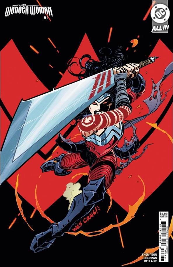 Absolute Wonder Woman issue 1-B Wes Craig Cardstock Cover