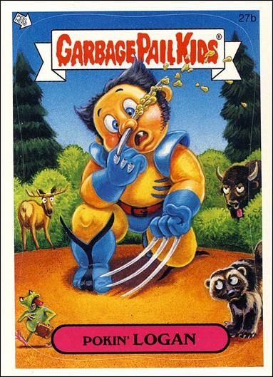 Garbage Pail Kids All-New Series 4 (Base Set) card 27b Pokin' Logan