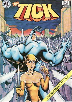 Tick (1988) issue 3-B Yellow Encore Banner Cover (2nd Printing)