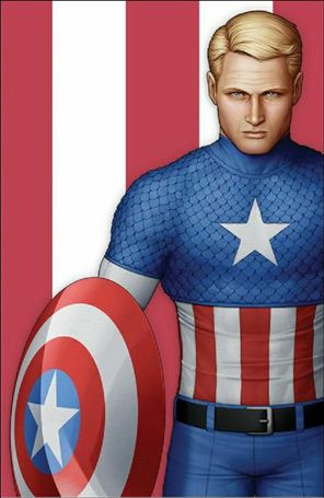 Captain America (2018) issue 1-U JTC Midtown Comics Unmasked Virgin Cover