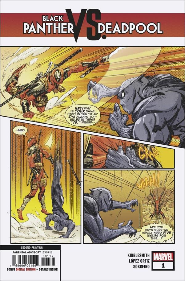 Black Panther vs Deadpool issue 1-D Ricardo Lopez Ortiz Cover (2nd Printing)