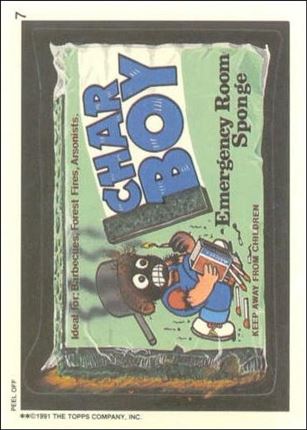 Wacky Packages (Base Set) card 7 Char Boy