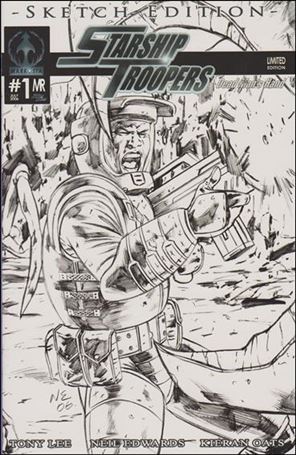 Starship Troopers: Dead Man's Hand issue 1-E Sketch Cover