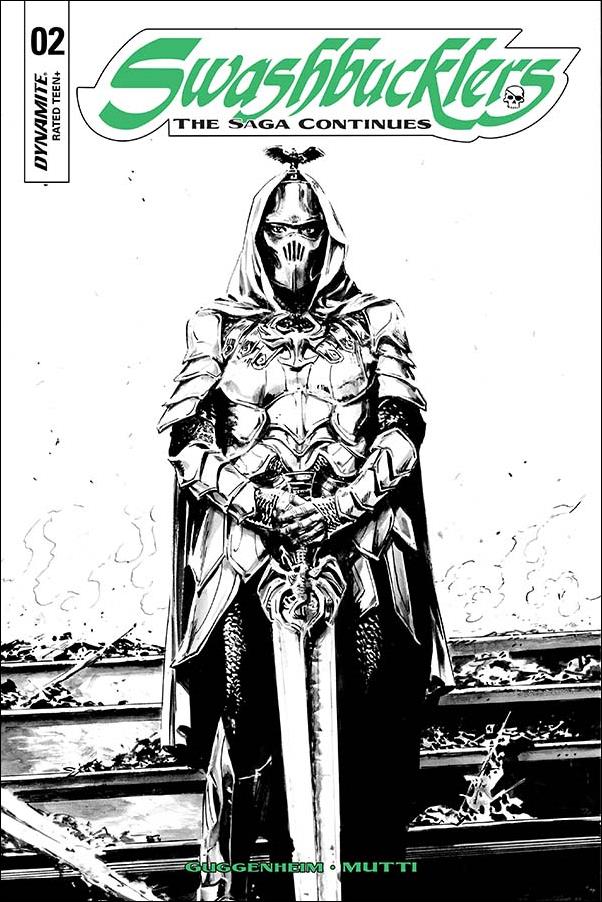 Swashbucklers: The Saga Continues issue 2-C Butch Guice B&W Cover