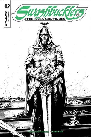 Swashbucklers: The Saga Continues issue 2-C Butch Guice B&W Cover