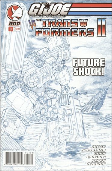 G.I. Joe vs the Transformers (2004) issue 3-C E.J. Su  Sketch Cover