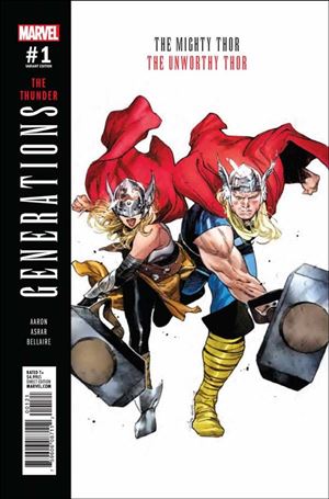 Generations: The Unworthy Thor & The Mighty Thor issue 1-B Olivier Coipel Cover