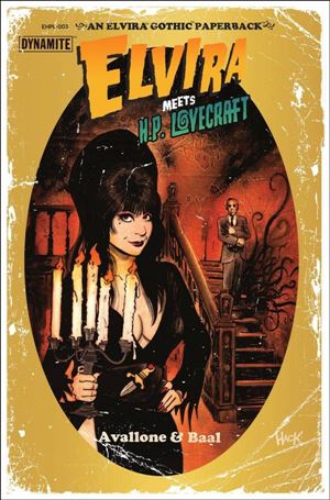 Elvira Meets H.P. Lovecraft issue 3-C Robert Hack Cover