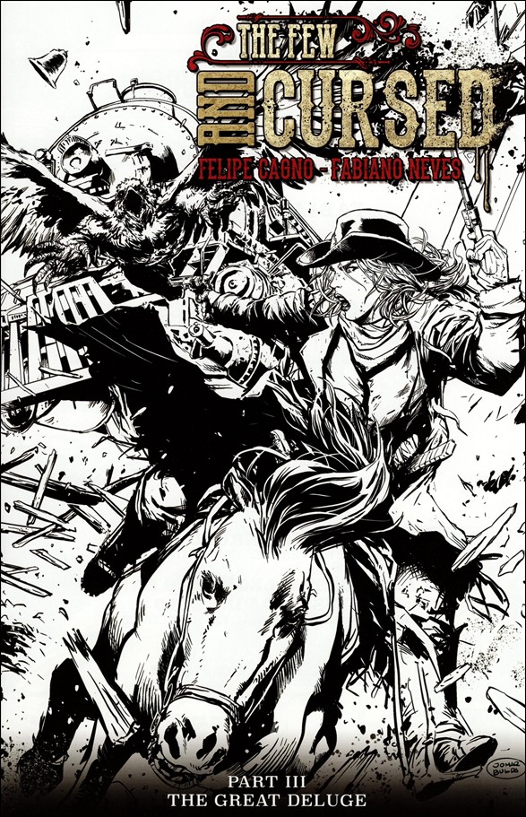 Few and Cursed issue 9-F Jomar Bulda Black and White Edition