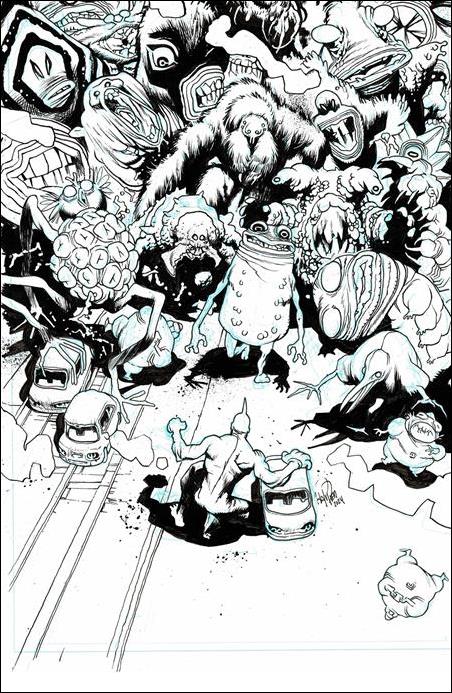 Ultramega issue 7-D James Harren B&W 1:25 Cover