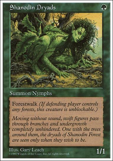 Magic the Gathering: 5th Edition (Base Set) card 325 Shanodin Dryads