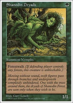 Magic the Gathering: 5th Edition (Base Set) card 325 Shanodin Dryads