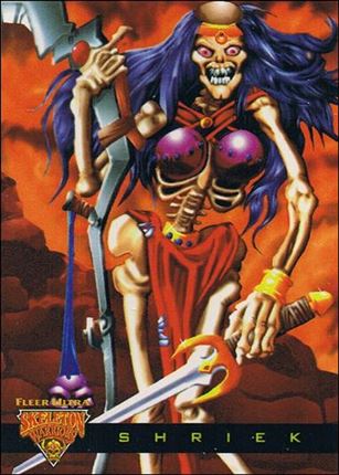 Fleer Ultra Skeleton Warriors (Lumabone Subset) card Four Shriek
