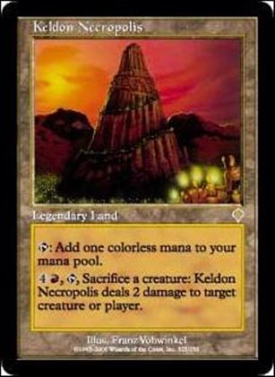 Magic the Gathering: Invasion (Base Set) card 325 Keldon Necropolis
