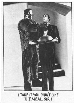 Creature Feature (Base Set) card 12 I take it you didn't like the meal, Sir!