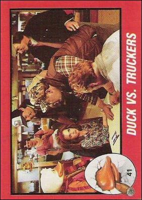 Howard the Duck (Movie) (Base Set) card 41 Duck Vs. Truckers