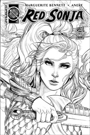 Red Sonja (2016/01) issue 1-S Nei Ruffino Midtown Comics Black & White Cover