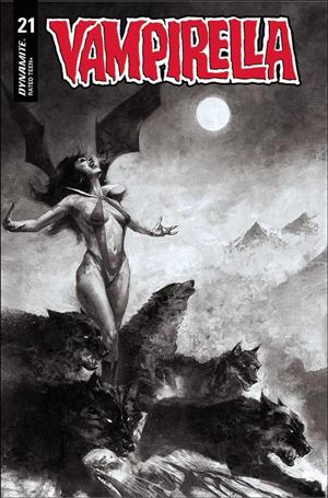 Vampirella (2019) issue 21-P Marco Mastrazzo 1:40 Black & White Cover