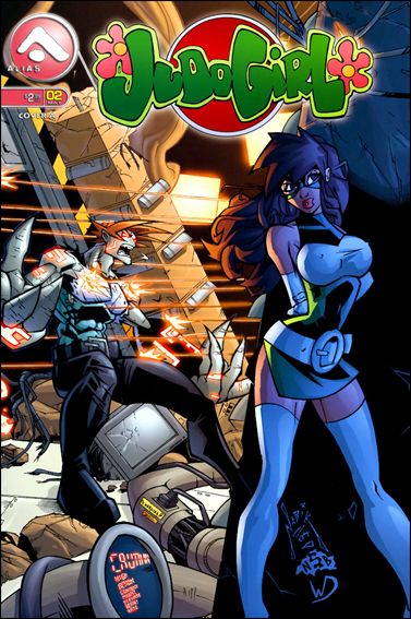 Judo Girl (2005) issue 2 Nadir Balans Cover with Judo Twins Flipbook