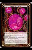 Magic the Gathering: Archenemy (Scheme Subset) card 18 I Know All, I See All