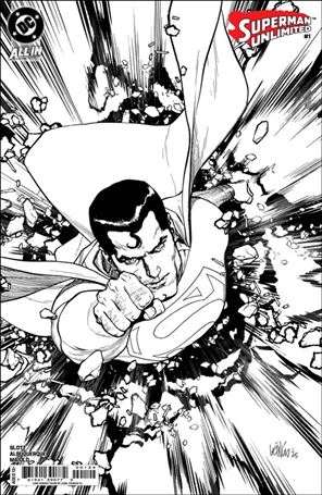 Superman Unlimited (2025) issue 1-M Leinil Francis Yu B&W 1:250 Cardstock Cover