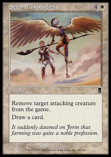 Magic the Gathering: Odyssey (Base Set) card 45 Second Thoughts