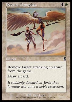 Magic the Gathering: Odyssey (Base Set) card 45 Second Thoughts