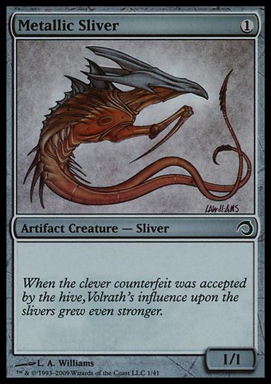 Magic the Gathering: Premium Deck Series: Slivers (Base Set) card 1 Metallic Sliver
