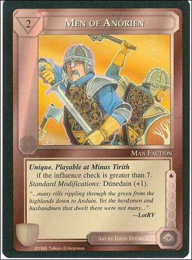 Middle-Earth: The Wizards (Base Set) card 277 Men of Anorien