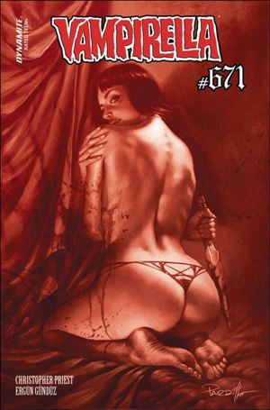 Vampirella (2019) issue 671-J Lucio Parrillo Tint 1:15 Cardstock Cover