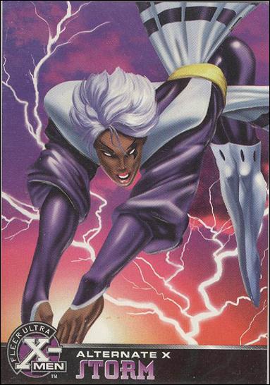 1996 Fleer Ultra X-Men All Chromium (Alternate X Embossed Subset) card 18 Storm