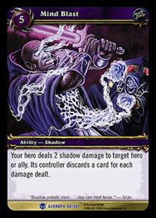 World of Warcraft: Heroes of Azeroth (Base Set) card 80 Mind Blast