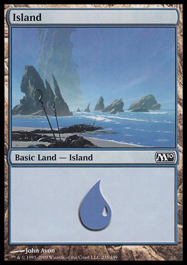 Magic the Gathering: 2010 Core Set (Base Set) card 235 Island