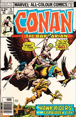 Conan the Barbarian (1970) issue 75-C UK Price Cover