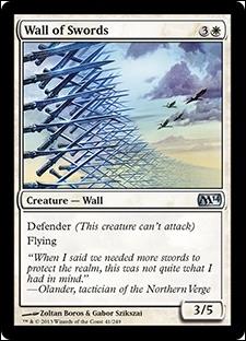 Magic the Gathering: 2014 Core Set (Base Set) card 41 Wall of Swords