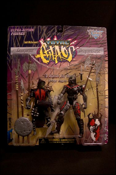 Total Chaos (Series 1) 2-Pack figure 1 Conqueror and Dragon Blade