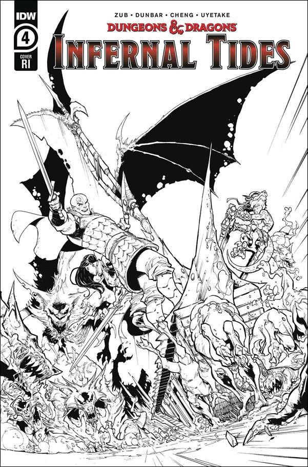 Dungeons & Dragons: Infernal Tides issue 4-C Max Dunbar 1:10 Black & White Cover
