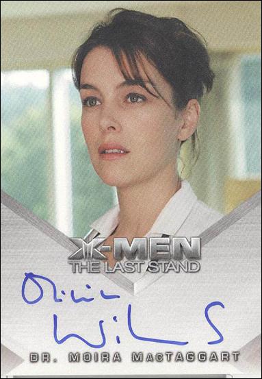 X-Men III: The Last Stand (Autograph Cards) card nn6 Olivia Williams as Dr. Moira MacTaggart
