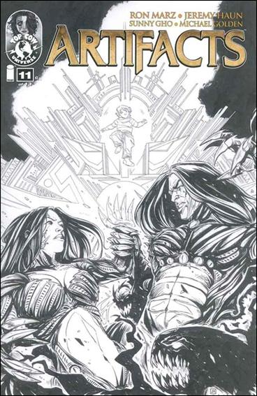 Artifacts (2010) issue 11-C Jeremy Haun 1:50 Sketch Cover