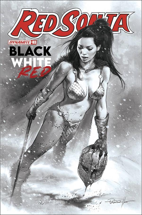 Red Sonja: Black White Red issue 3-L Lucio Parrillo 1:30 Black & White Cover