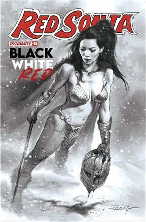 Red Sonja: Black White Red issue 3-L Lucio Parrillo 1:30 Black & White Cover
