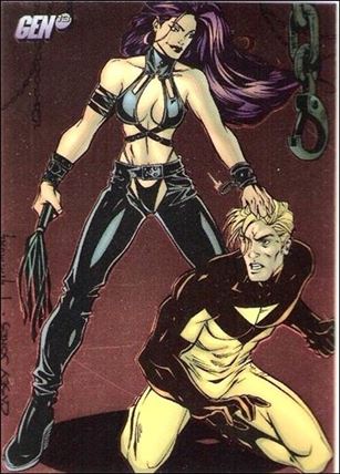 Gen13: Series 1 (Base Set) card 65 Burnout vs. Bliss