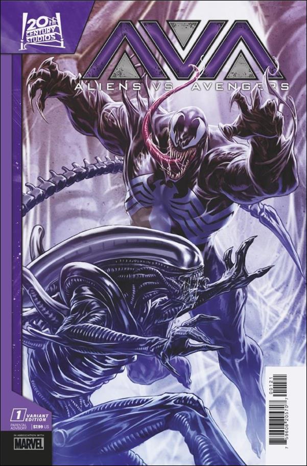 Aliens vs. Avengers issue 1-C Mark Brooks Cover