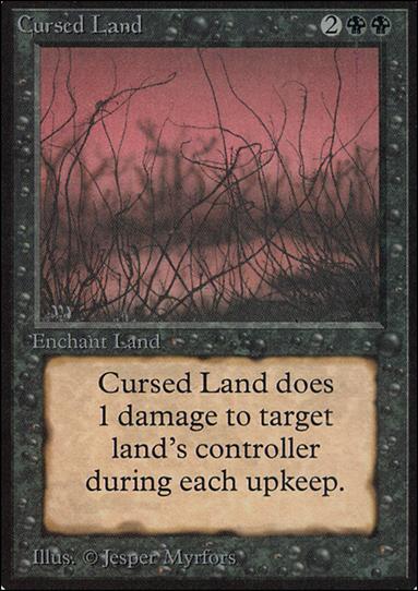 Magic the Gathering: Limited Edition Alpha (Base Set) card 97 Cursed Land