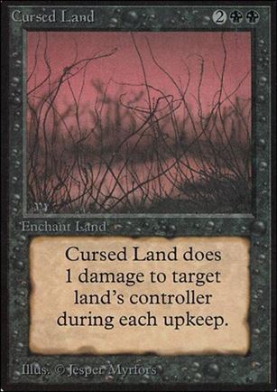 Magic the Gathering: Limited Edition Alpha (Base Set) card 97 Cursed Land